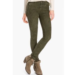 Free People Olive Green Corduroy Pants